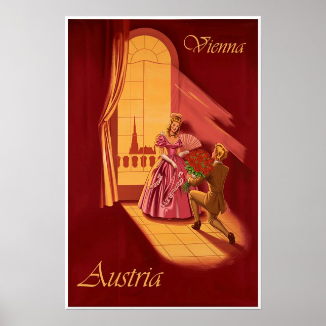 Wien, Österrike Affisch (Framsidan)