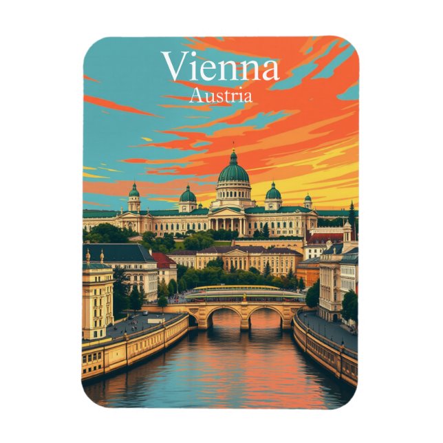 Wien, Österrike, Europa, resor Magnet (Vertikal)