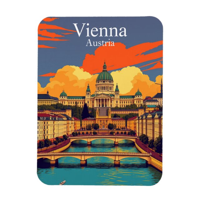 Wien, Österrike, Europa, resor Magnet (Vertikal)