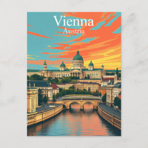 Wien, Österrike, Europa, resor Vykort