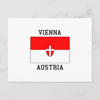 Wien Österrike Flagga Vykort