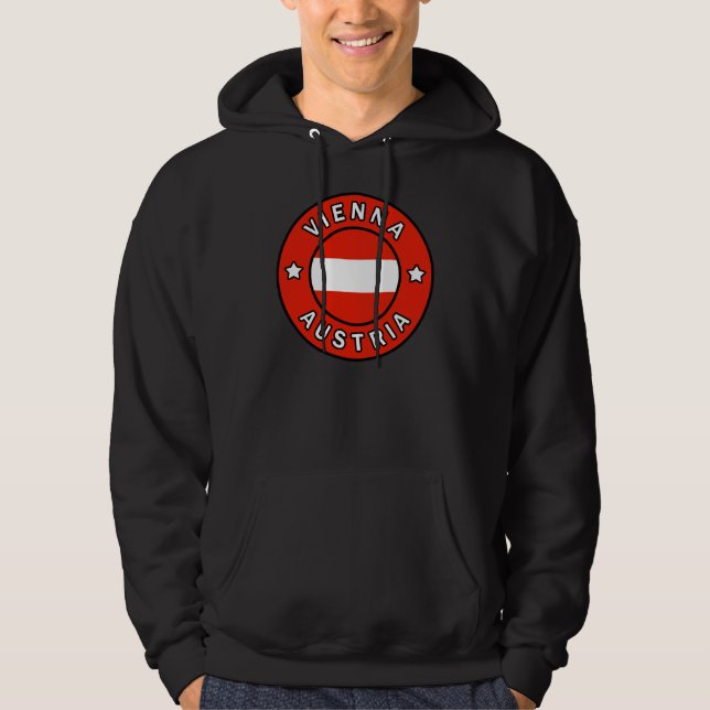 Wien Österrike Hoodie (Framsida)