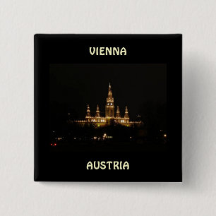 Wien, Österrike i natt Knapp