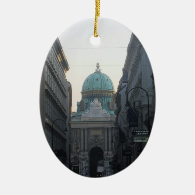 Wien Österrike Julgransprydnad Keramik (Framsidan)