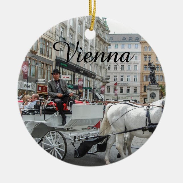 Wien Österrike Julgransprydnad Keramik (Framsidan)