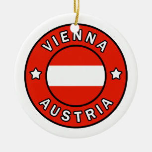 Wien Österrike Julgransprydnad Keramik
