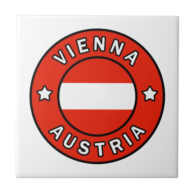Wien Österrike Kakelplatta (Framsidan)