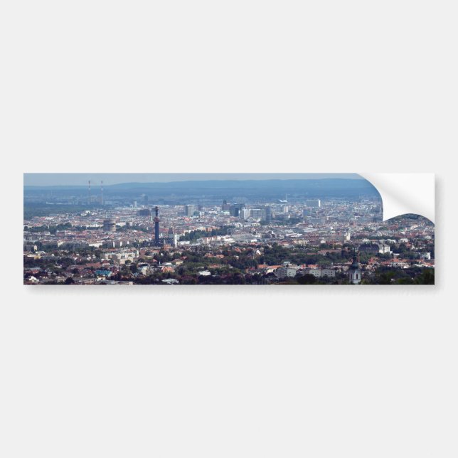 Wien Österrike Panorama Bildekal (Framsidan)