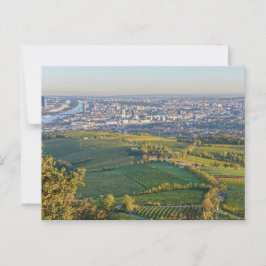 Wien, Österrike, Panorama från Kahlenberg Vykort