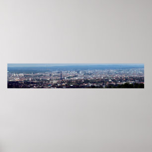 Wien Österrike Panorama Poster