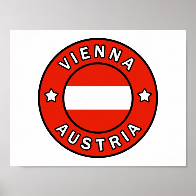 Wien Österrike Poster (Framsidan)
