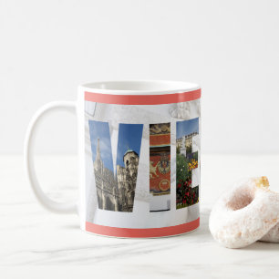 Wien Österrike reser den österrikiska staden fot Kaffemugg