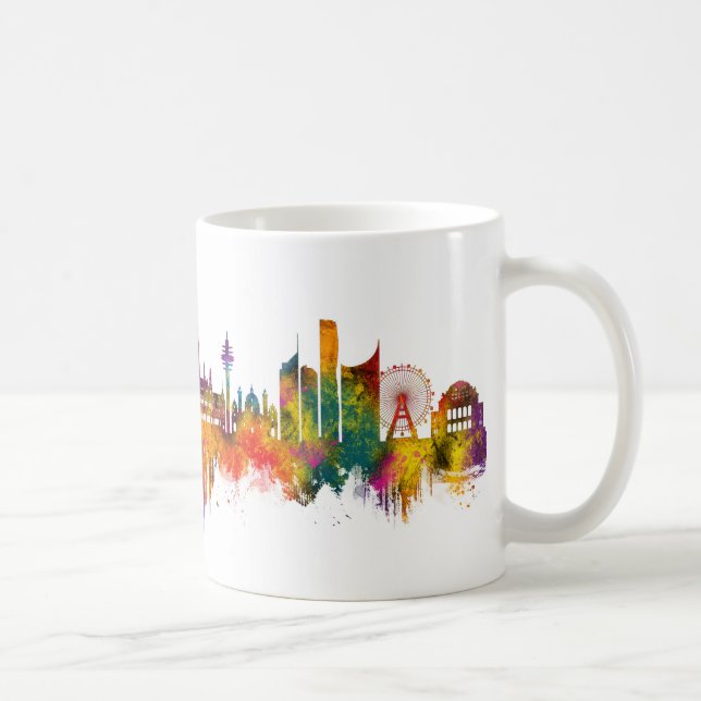 Wien Österrike Siluett Kaffemugg (Höger)