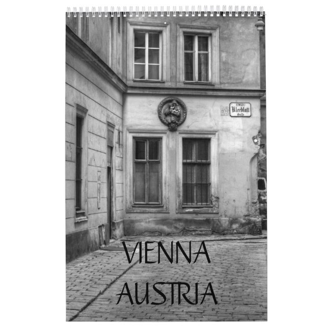 Wien, Österrike, svartvitt Kalender (Omslag)