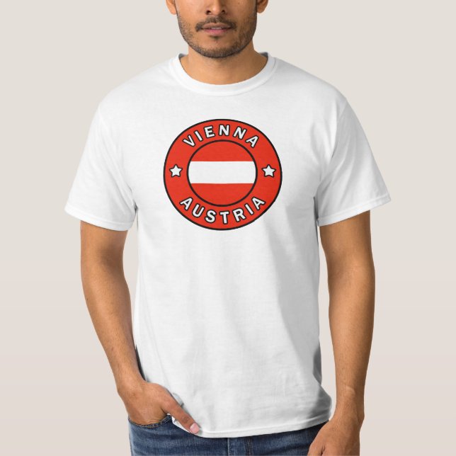 Wien Österrike T Shirt (Framsida)