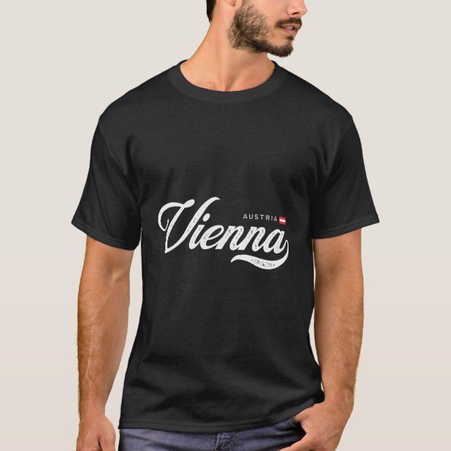 Wien Österrike T Shirt (Framsida)