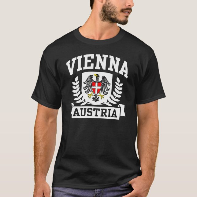 Wien Österrike Tee Shirt (Framsida)