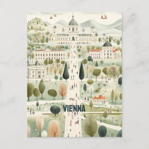 Wien Österrike Travel Vykort