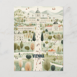 Wien Österrike Travel Vykort