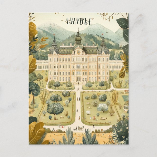 Wien Österrike Travel Vykort (Framsida)