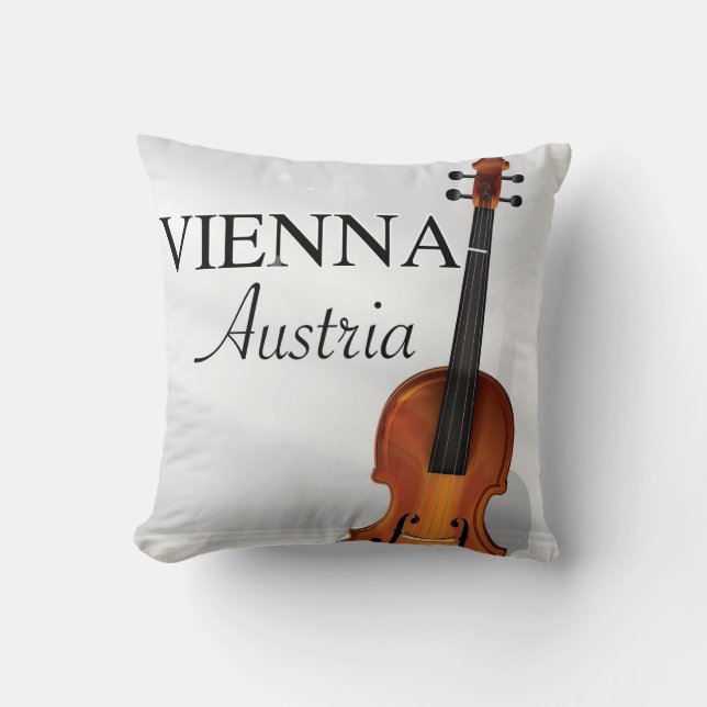 Wien Österrike Violin reseaffisch Kudde (Framsida)