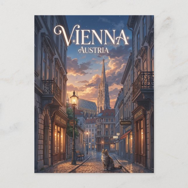 Wien Österrike Vykort (Framsida)