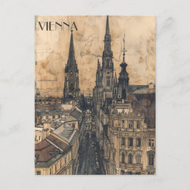 Wien Österrike Vykort