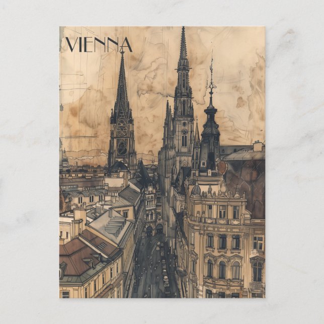 Wien Österrike Vykort (Framsida)