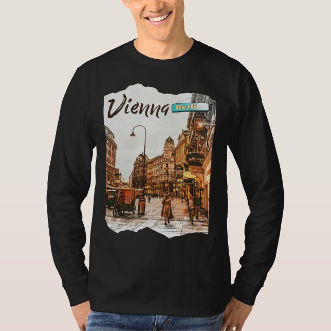 Wien Österrike Wien Wien T Shirt (Framsida)