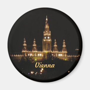 Wien på natten magnet