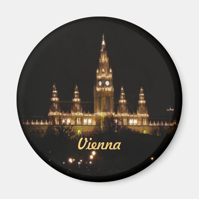 Wien på natten magnet (Framsidan)