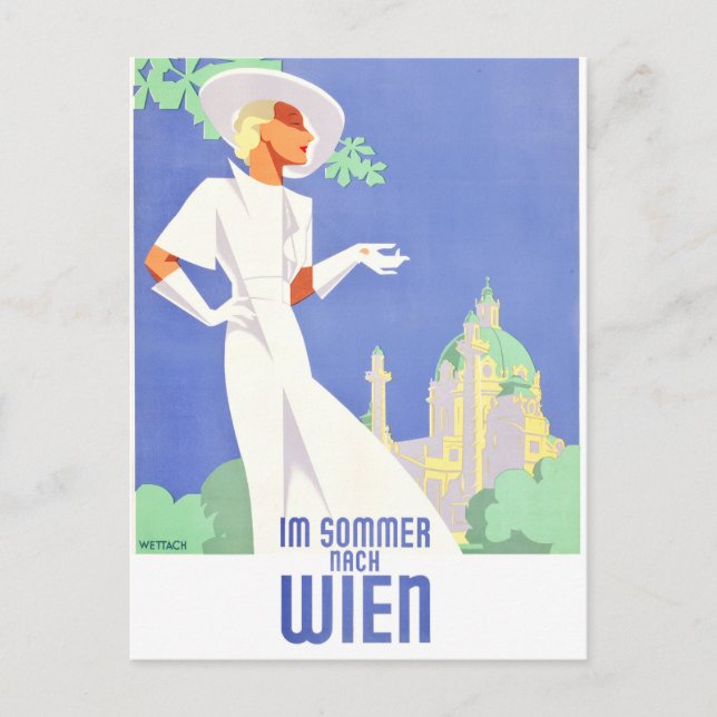 Wien på sommaren vykort (Framsida)