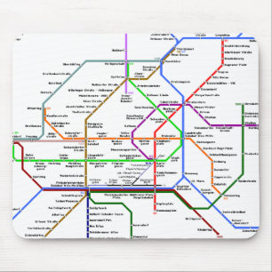 Wien rörkarta Mousepad Musmatta