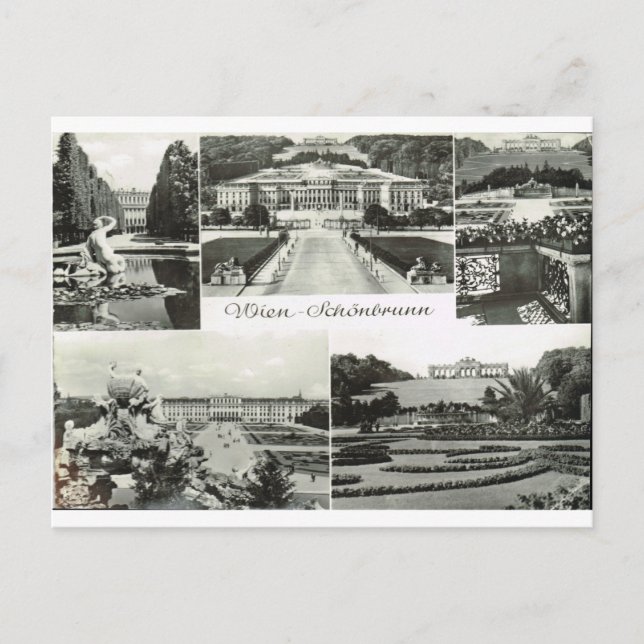 Wien, Schronbrunn Palace, Österrike Vykort (Framsida)
