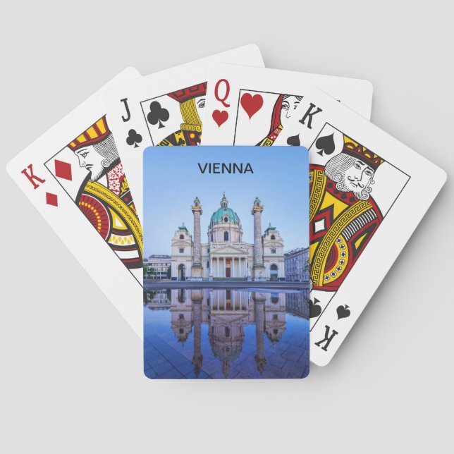 Wien som leker kort casinokort (Baksidan)