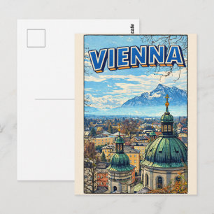 Wien stad Österrike vintage gåvor Vykort
