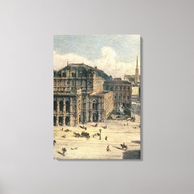 Wien State Opera House, 1869 Canvastryck (Framsida)