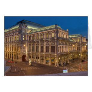 Wien State Opera, Österrike Hälsningskort