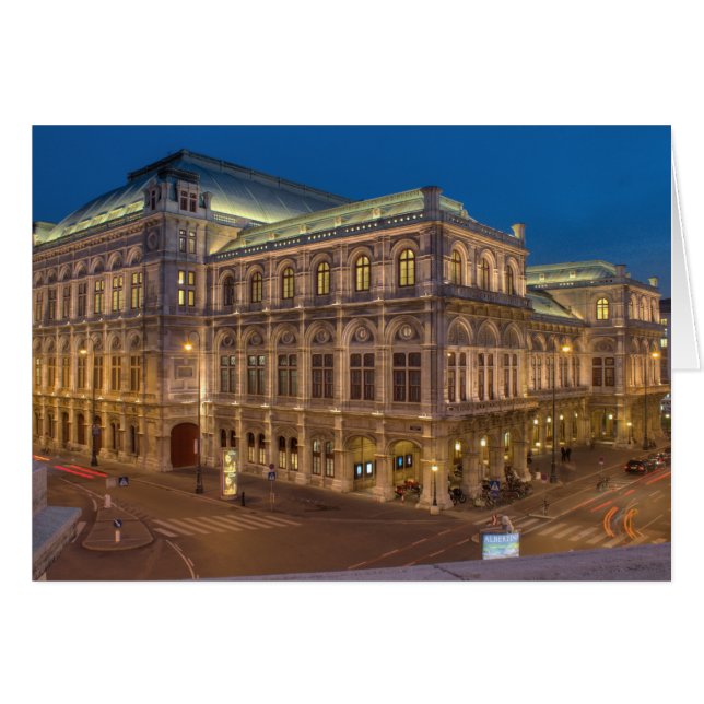Wien State Opera, Österrike Hälsningskort (Framsidan Horizontal)