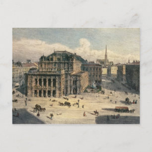 Wien statligt operahus, c.1869 vykort
