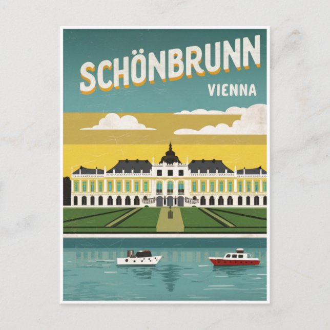Wien vintage vykort (Framsida)