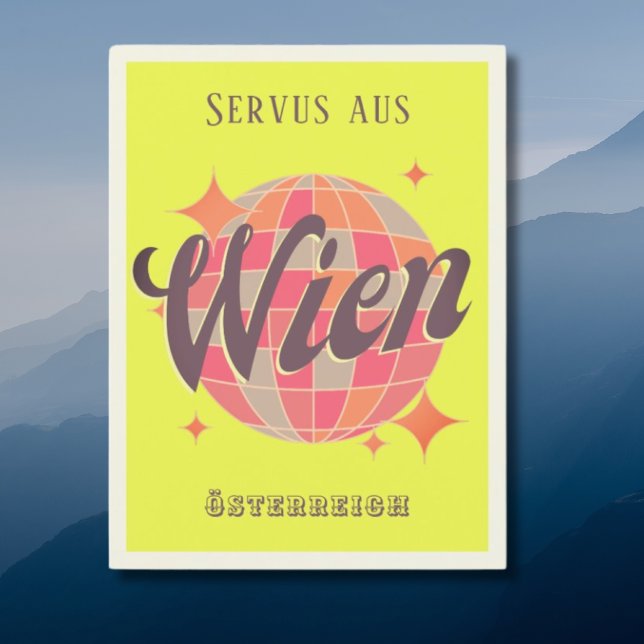 Wien Wien Österreich Austria neon disco Postcard Vykort (Skapare uppladdad)