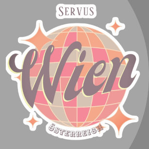 Wien Wien Österreich Austria Retro Klistermärken