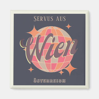 Wien Wien Österreich Austria Retro Magnet