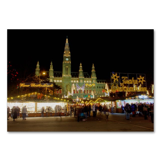 Wiener Christkindlmarkt Bordsnummer (Framsidan)