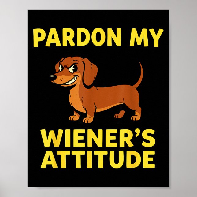 Wiener Dog Dachshund  Poster (Framsidan)