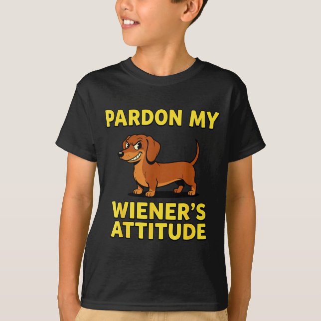 Wiener Dog Dachshund  T Shirt (Framsida)