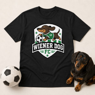 Wiener Dog Fotboll Hund Fan Club Tröja