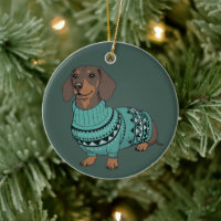 Wiener Dog Jul Fulstygd Tröja Dachshund Husdjur 