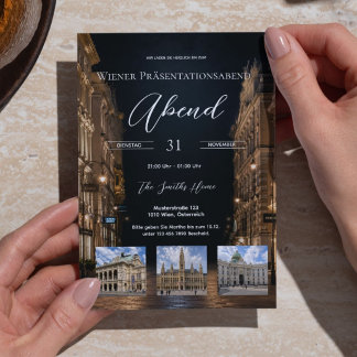 Wiener Gala & Präsentationsabend Einladung Inbjudningar